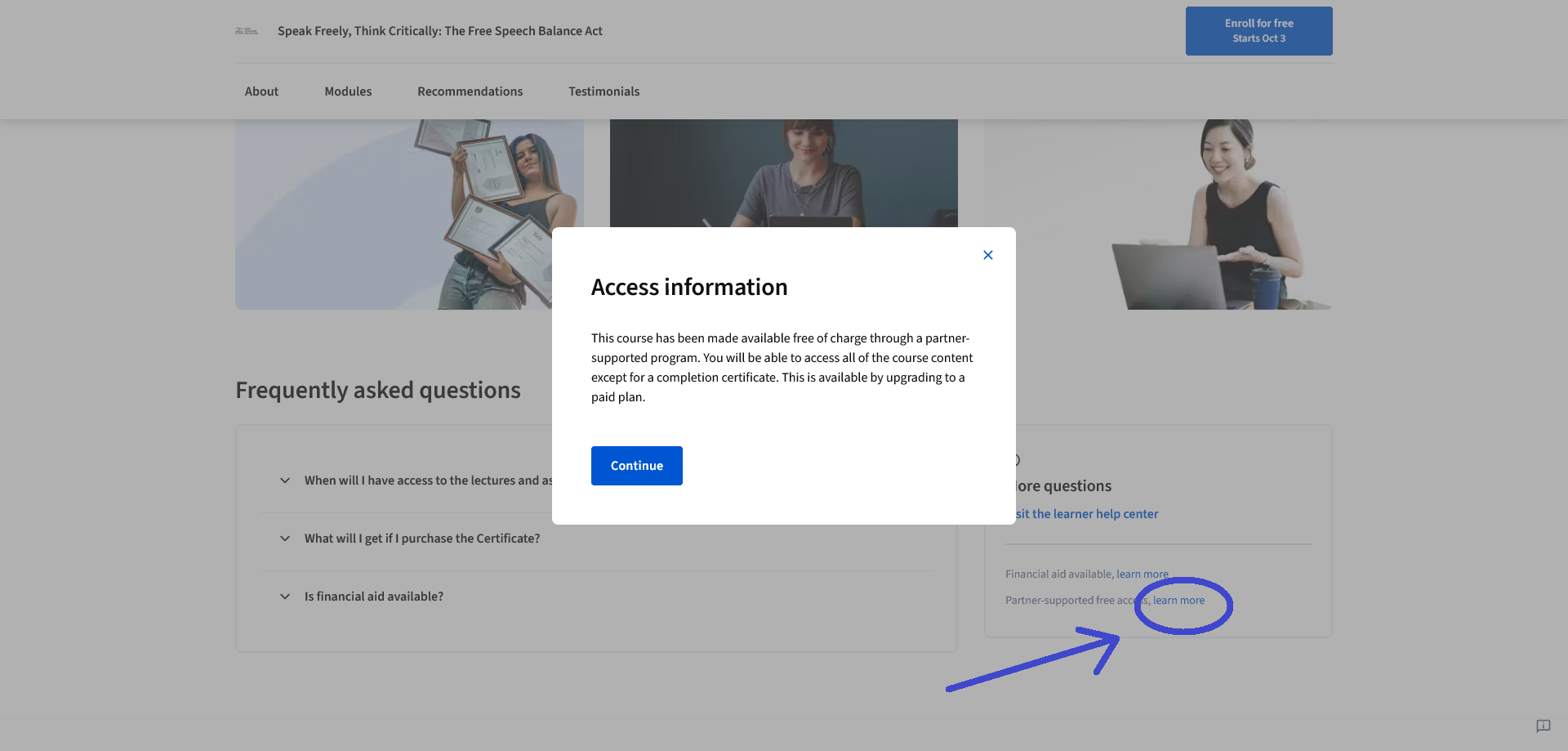 Coursera Partner Supported Free Access.png